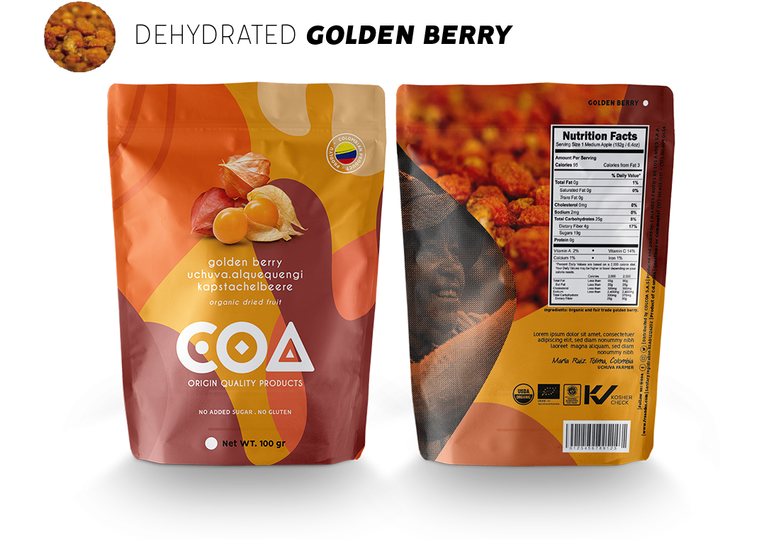 Empaque fruta deshidratada