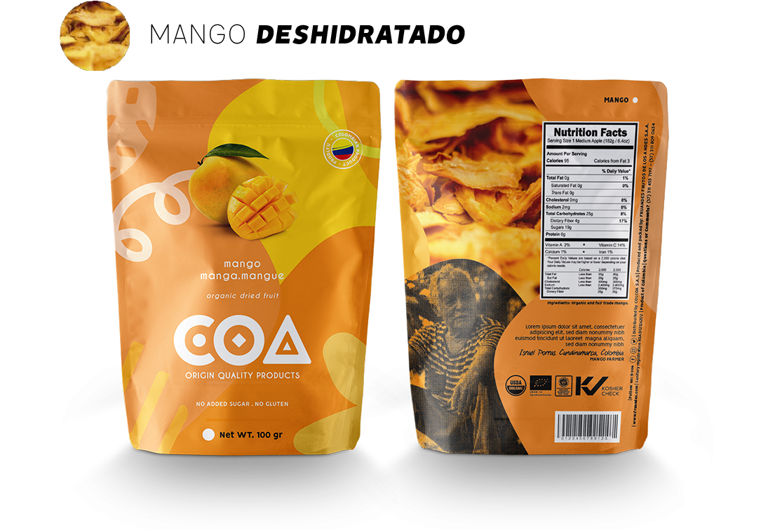 Empaque fruta deshidratada